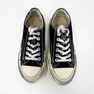 Jeffrey Campbell Endorphin Platform Canvas Sneakers Black Size 8